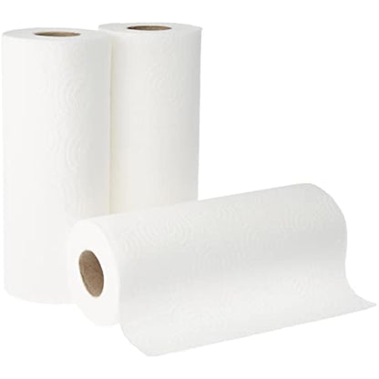 Amazon Brand - Presto! TAD Kitchen Roll, Extra Absorbent, 1632 sheets, 32 Count (8 Packs of 4), 51 Sheets per Roll, Wring and Reuse, FSC Certified, White