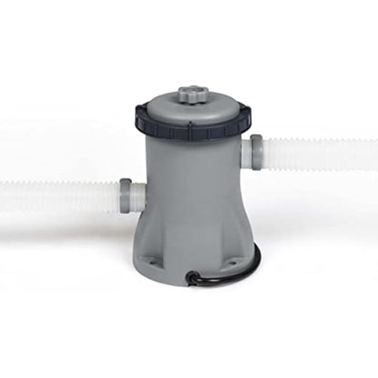 Bestway Steel Pro Pool Swimming Pool, Round Above Ground Garden Frame Pool, Multiple Sizes, 12' x 30"/3.66m x 76cm, Grey