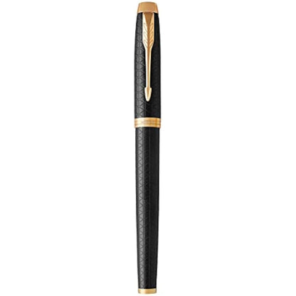 Parker IM Rollerball Pen | Premium Black | Fine Point Black Ink | Gift Box