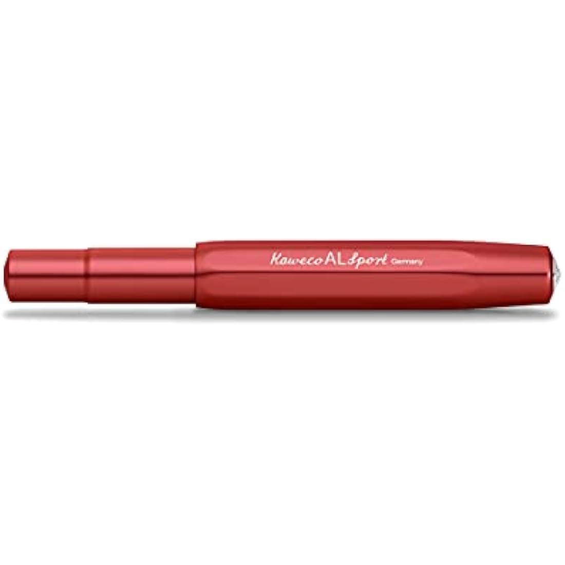 Kaweco AL SPORT Fountain Pen Deep Red I Premium Fountain Pen for Ink Cartridges I Exclusive Fountain Pen 13 cm I Nib: M (Medium)