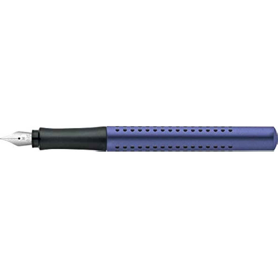 Faber-Castell 201507 Calligraphy Set Grip 2011, Fountain Pen with Three Different Nib Sizes, 6 Cartridges Each Black, Pink and Royal Blue