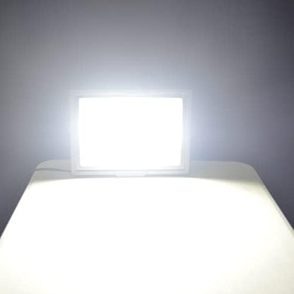 RIGIDON 1 Pcs Outdoor Flood LED Work Light, 200W 20000 Lumens Floodlight, Daylight Cold White Security Lights for Garden Yard Lawn Basketball Football Court Patio Landscape, IP66 Waterproof 6000K