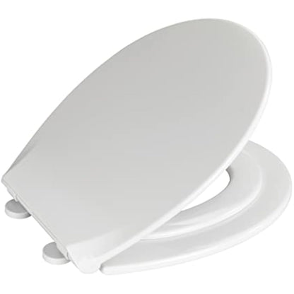 WENKO 22971100 Toilet seat Syros Family - 2 in 1 toilet seat for children and adults with soft-closing mechanism, Thermoplastic, 37 x 44 cm, White
