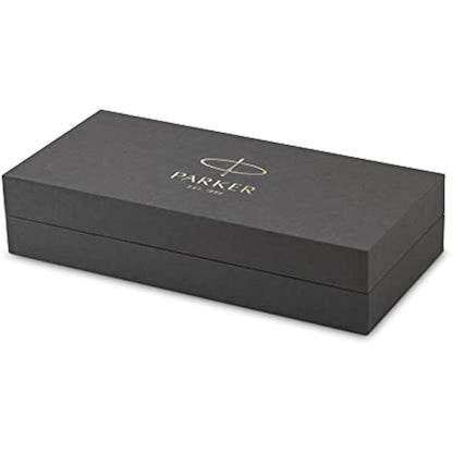 Parker Urban Premium Metal Fountain Pen | Aureate Gold Powder with Intricate Engraved Pattern | Gold Trims | Medium Nib | Black Ink | Luxury Gift Box