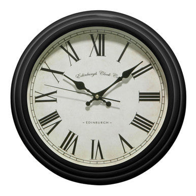 Robello Black Lined Rim Wall Clock