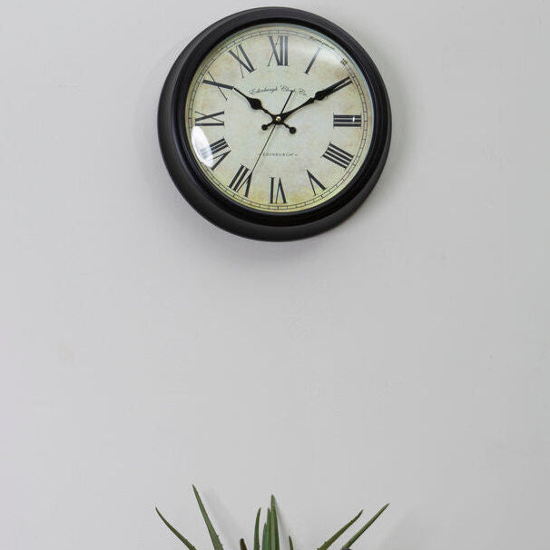Robello Black Lined Rim Wall Clock