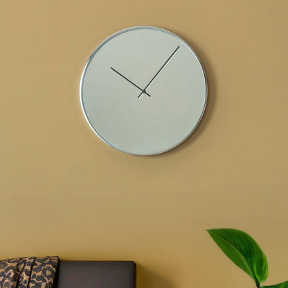 Bailie Chrome And Mirror Wall Clock