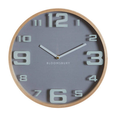31.5cm Dia Grey Wall Clock | Vitus