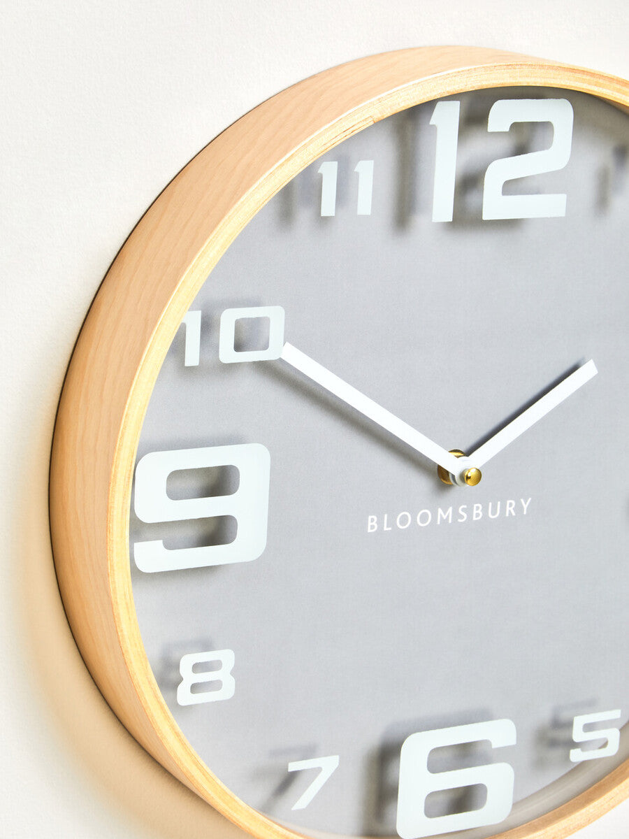 31.5cm Dia Grey Wall Clock | Vitus