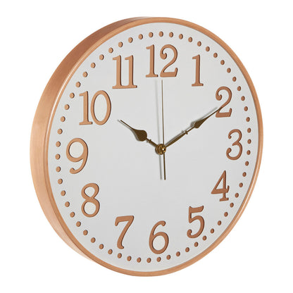 Vitus White Wood With Gold Numbers Wall Clock