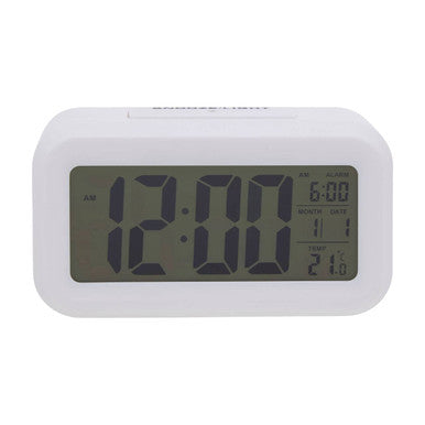 Camran White Lcd Digital Clock
