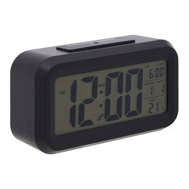Camran Black Lcd Digital Clock