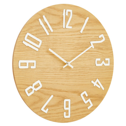 Vitus Natural Wood Effect Wall Clock