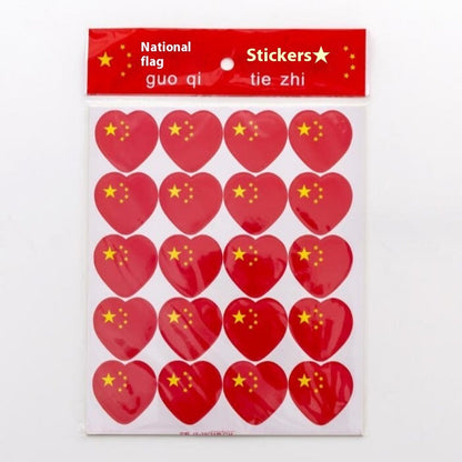 National Day Flag Barrettes Creative Hair Accessories Kindergarten Prizes