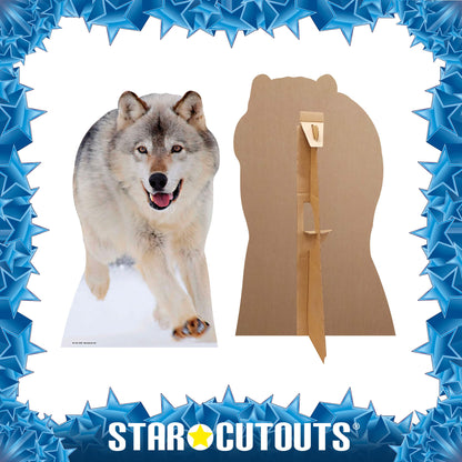 SC221 Wolf Cardboard Cut Out Height 89cm