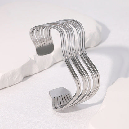 European And American Geometric Line Simple Cold Style Bracelet