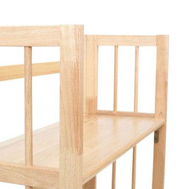 Heva Three Tier Tropical Hevea Wood Stackable Shelf Unit