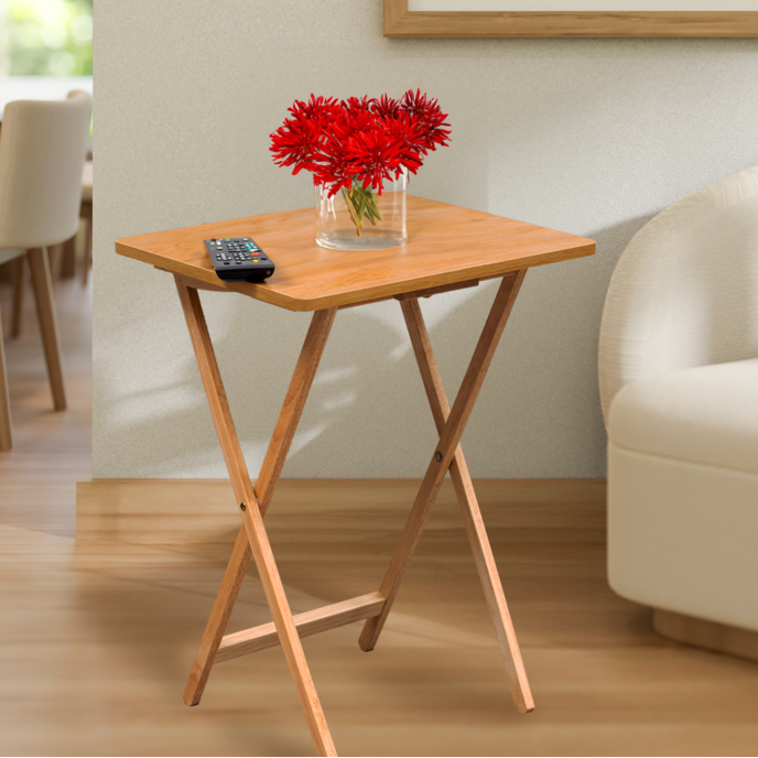 Heva Tropical Hevea Wood Folding Snack Table