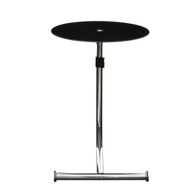 Adam Black Tempered Glass Snack Table