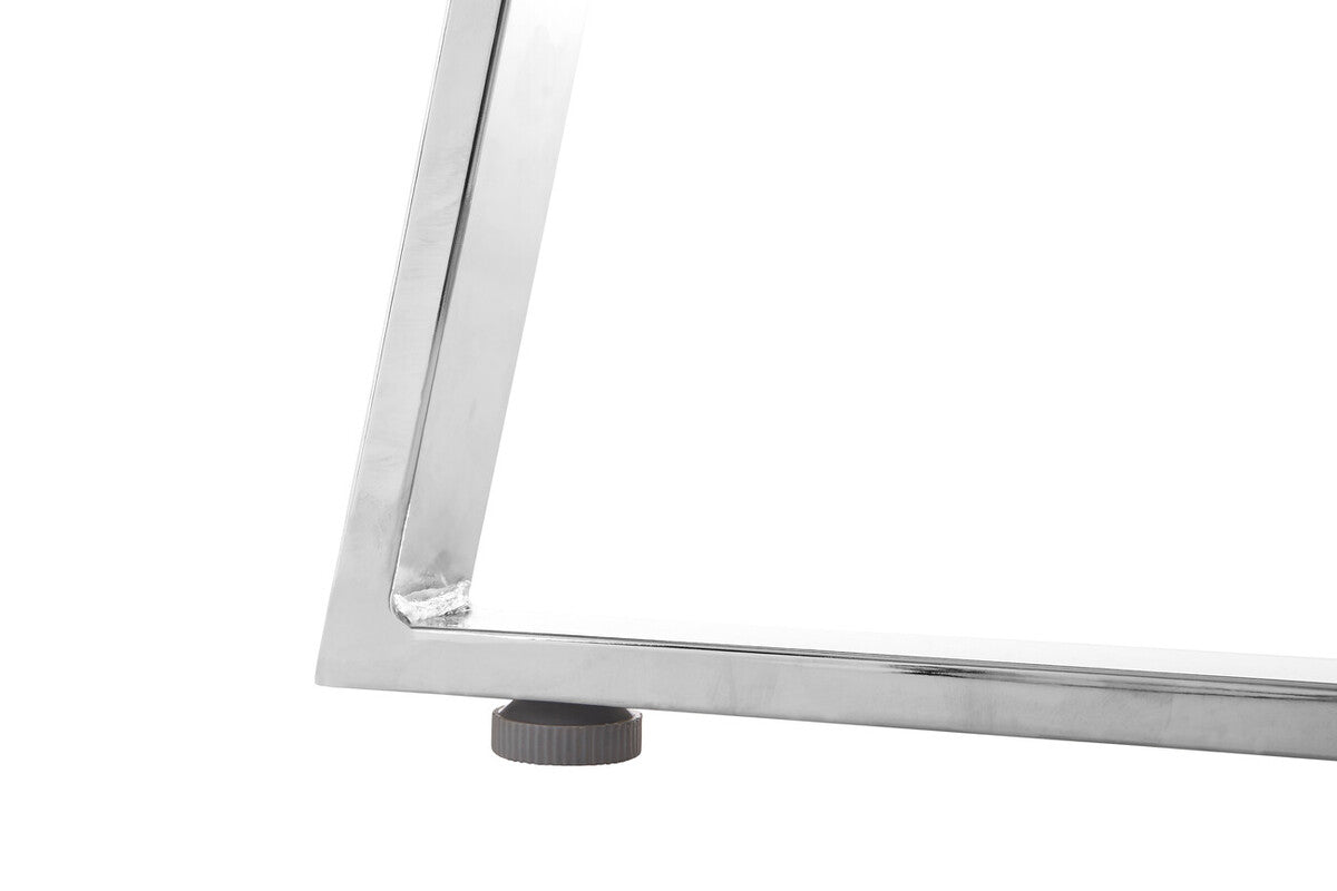 Metropolitan Round Silver Finish Dining Table