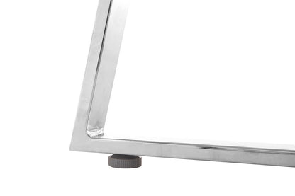 Metropolitan Round Silver Finish Dining Table