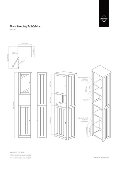 Portland Floor Standing Tall Cabinet