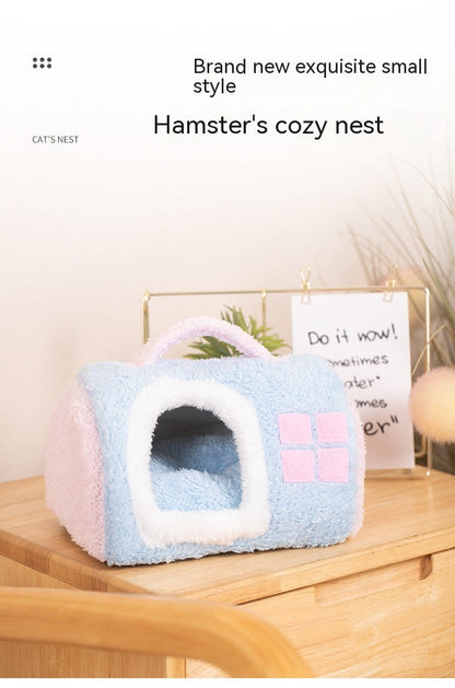 Winter Warm Closed Portable Cat Nest