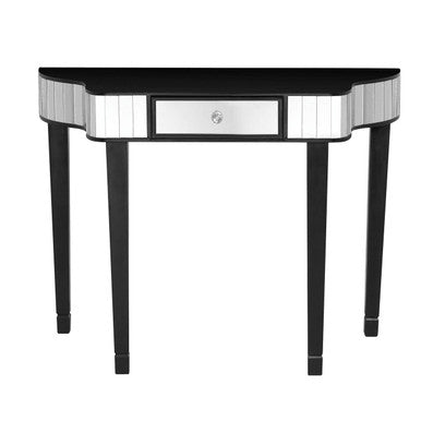 Clavier Black and Mirror Console Table