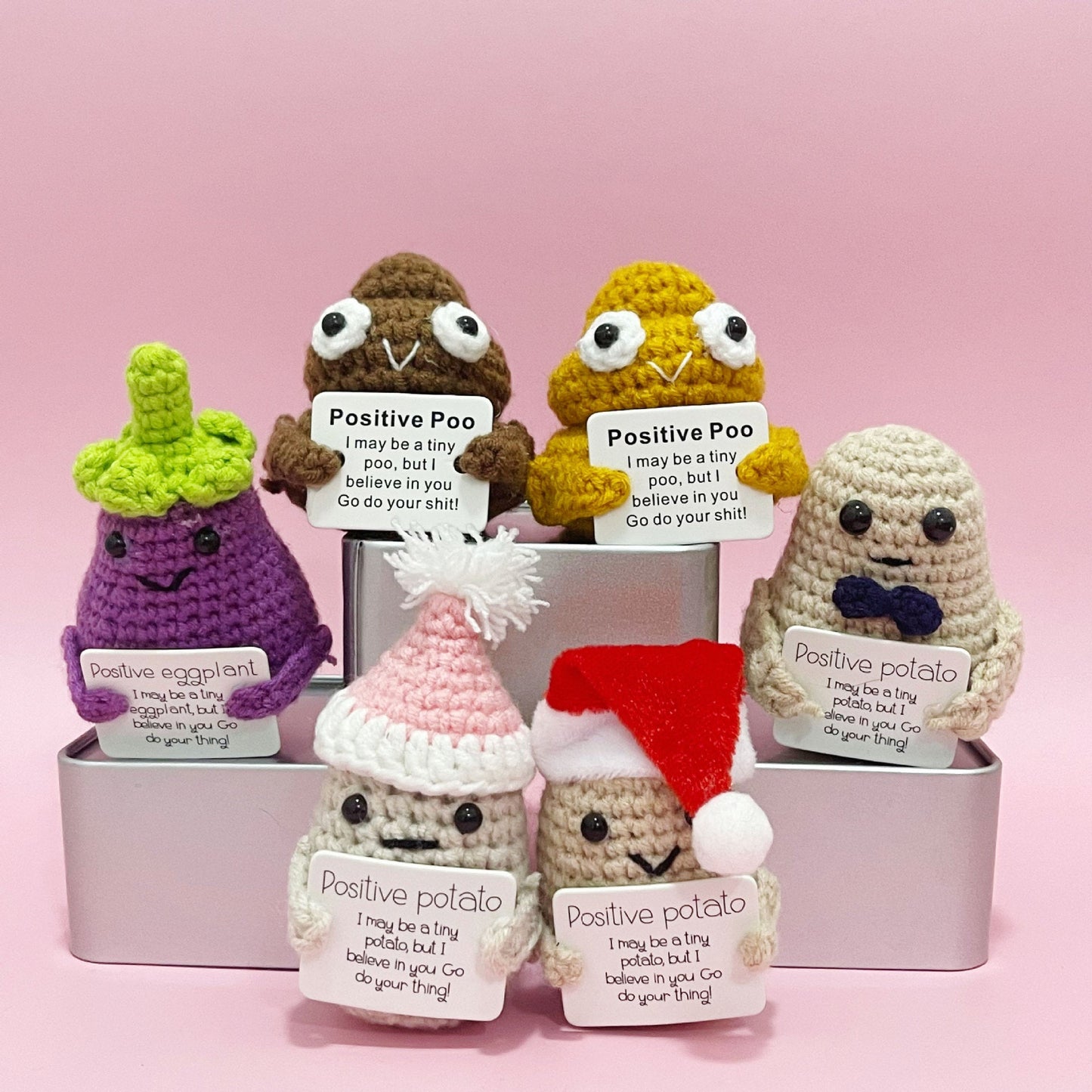 New Cute Positive Energy Emotional Cucumber Pickle Doll Knitting