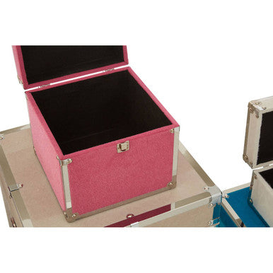 Carla Multicoloured Set of 6 Storage Trunks