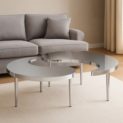 Lure  Yin-Yang Stainless Steel Coffee Table