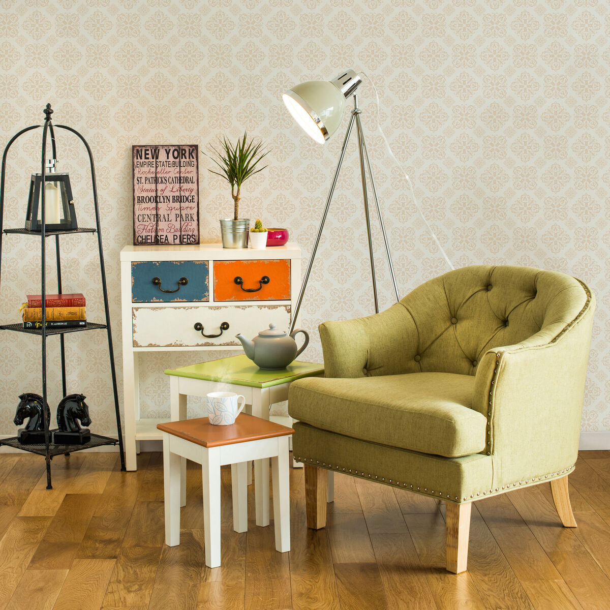 Black 3 Tier Shelf Unit | New York Loft