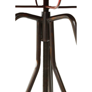 Artisan Red Metal Bar Table