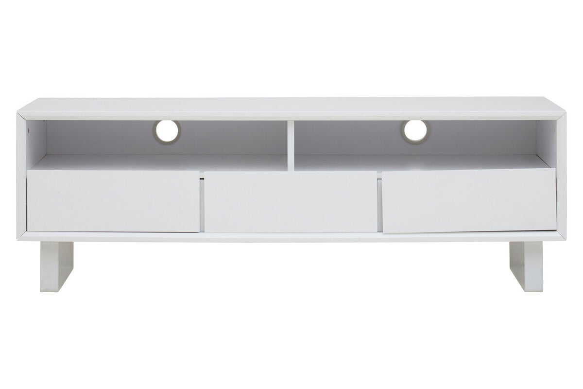 Moritz White High Gloss Media Cabinet