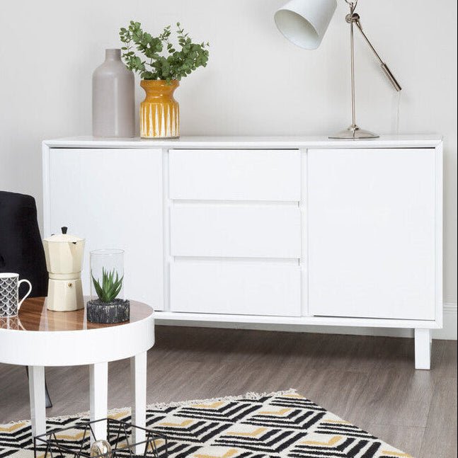 Moritz White High Gloss Sideboard
