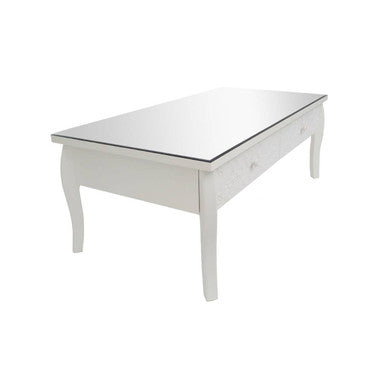 Chamonix White Coffee Table with Drawers