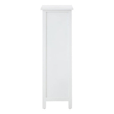 New England White 5 Drawers Chest