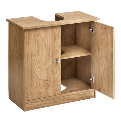 Portland Oak Veneer Under Sink Cabinet