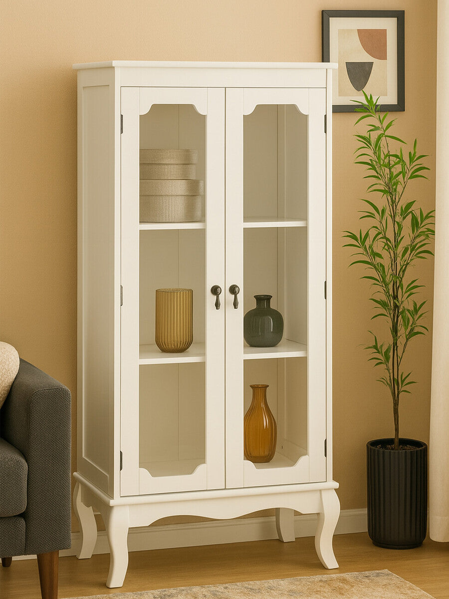 Marcella 2 Glass Doors Cabinet
