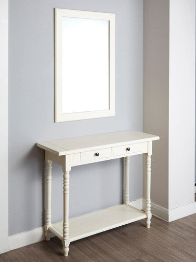 Heritage 2 Drawers Ivory Console Table