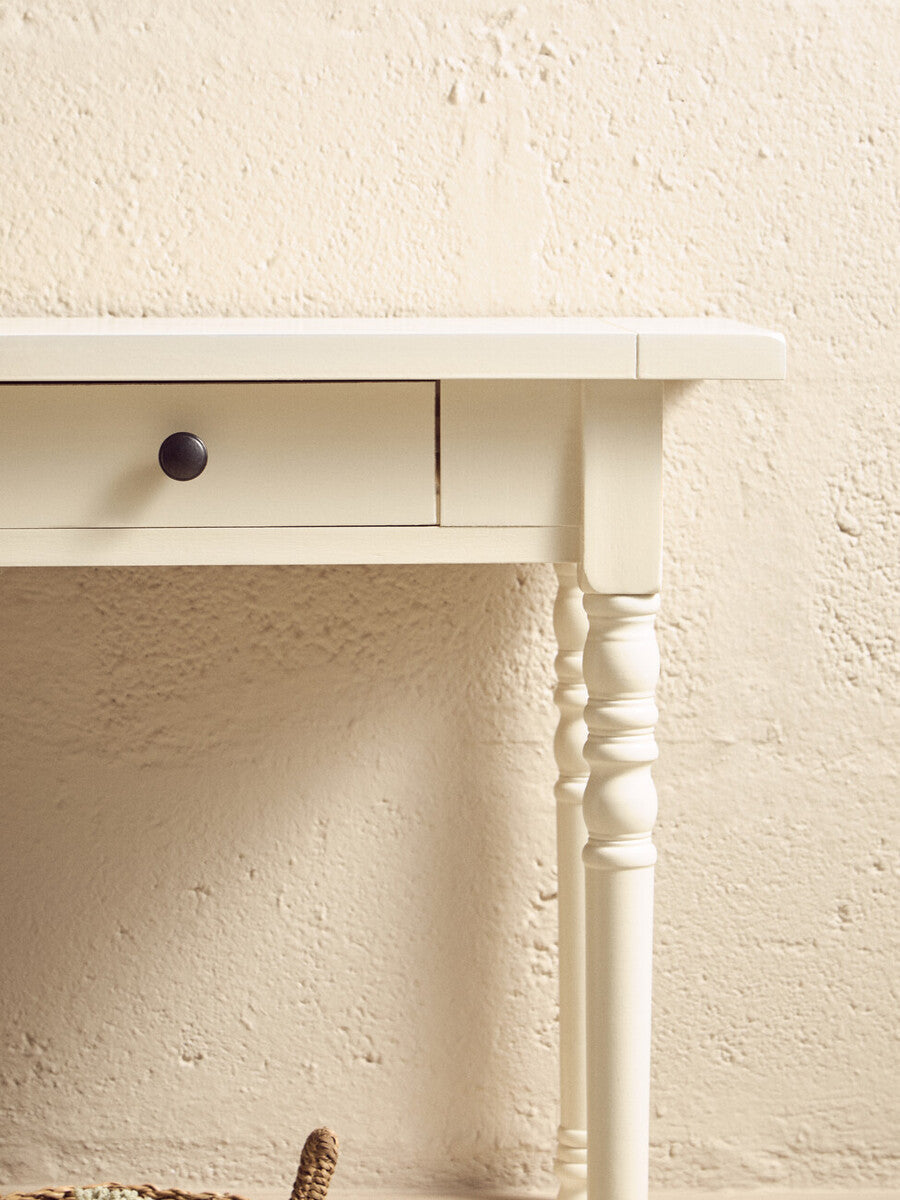Heritage 2 Drawers Ivory Console Table