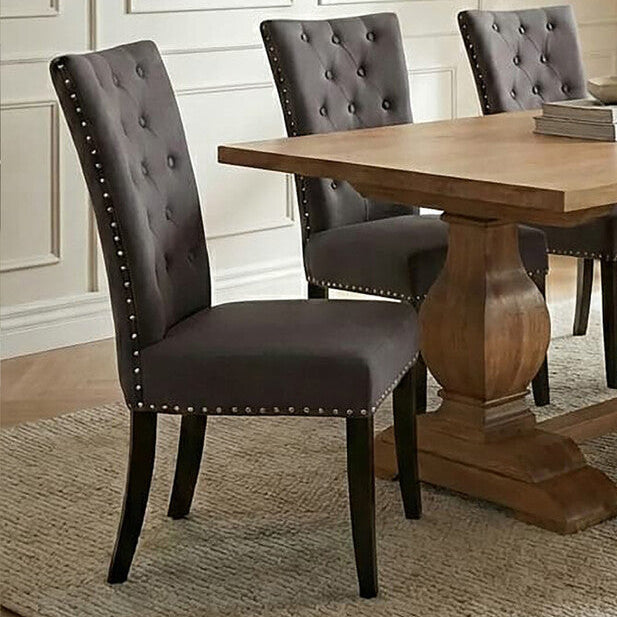 Grey Cotton and Linen Dining Chair | Regents Park