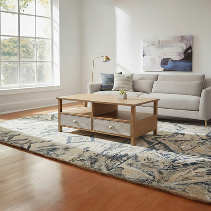 Brown Rectangular Storage Coffee Table | Shoreditch