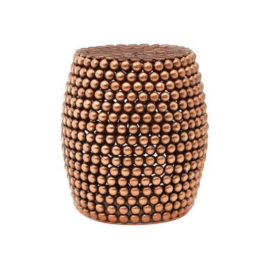 Templar Copper Finish Barrel Stool