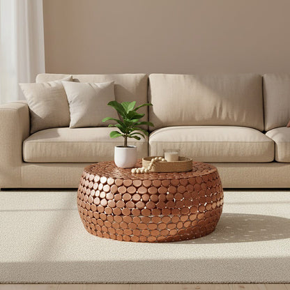 Templar Iron Pebble Design Coffee Table