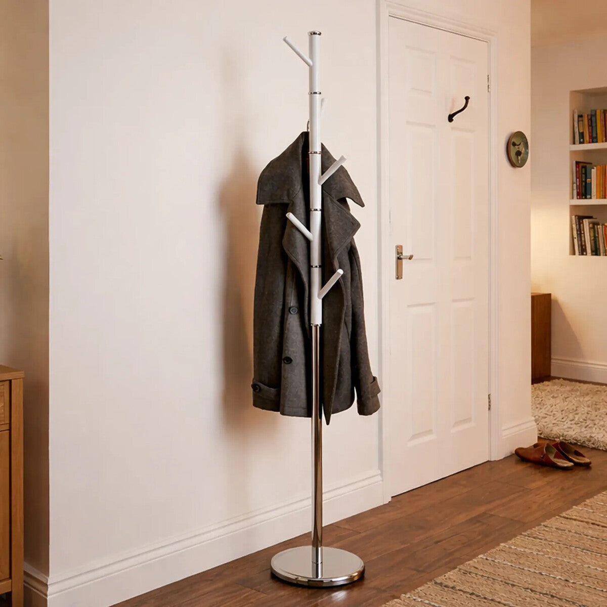 Jess Coat Stand in Metal in Acrylic