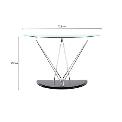 Halo Half Moon Console Table
