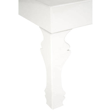 Luis White High Gloss Finish Coffee Table