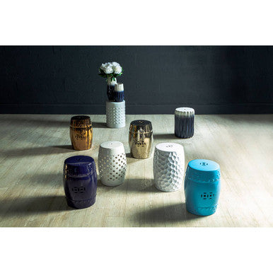 Torcello Complements Silver Finish Table And Stool