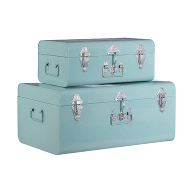 Set of Two Green Storage Trunks | Parley